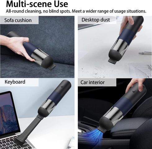 Car Vacuum Cleaner Cordless,Powerful Suction 9000PA,USB-C Fast Charging, Vacuum Cleaner 3 in1 Dust Buster & Air Blower,Portable Handheld Vacuum fo...