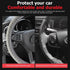 15 Inch Car Steering Wheel Cover, Anti-Slip Breathable Automotiv PU Leather Elastic Stretch Steering Wheel Protector for Women Men, Vehicle Access...
