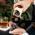 Premium Whiskey Stones Gift Set with 12 Pcs Stones and Bag. Whiskey, Bourbon, Cognac, Scotch,Gin, Wine Beverage. Marble Reusable Ice Cubes. Birthd...