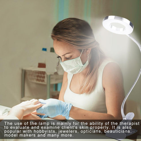 ZJchao Clip on Light, Makeup LED Lights USB Cosmetic Lamp Eyebrow Lip Beauty Salon Desktop Led Lights with Clip Reading Desk Light Book Light for ...