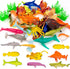 OuMuaMua 33 Pack Sea Animal Figure Toys Plastic Mini Ocean Animals Realistic Small Sea Creature Figure Toys Fake Under The Sea Creatures Bath Toys...