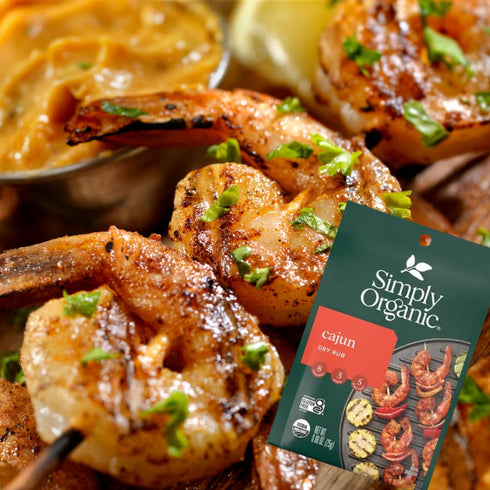 Simply Organic Dry Rub and Marinade Mix Variety Bundle packed by June Street Market | Cajun, Buffalo, Teriyaki, Peppercorn Garlic, Savory Steak | ...