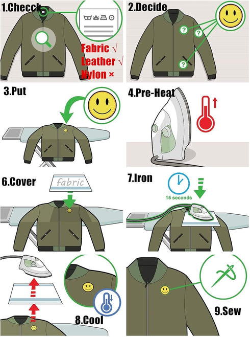 MSCFTFB 33 Pieces Small Heart Iron on Patches Sew Embroidered Patches Appliques Garment Embellishments for Clothing Jackets Backpack Shoes Repairi...
