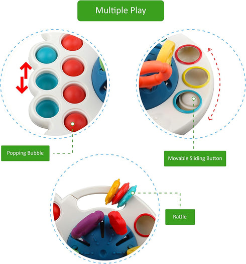 Baby Montessori Sensory Toys - Toddler Travel Toys Educational Learning Activities - Gifts for 6 9 12 18 Month Age 1 2 3 Year Old Boys Girls Birth...
