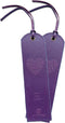 Leather Bookmark Handmade with Purple Heart Design - 2 Genuine Leather Book Marks - Unique Bookmarks for Men Women and Kids | Great Book Lover Gif...