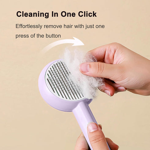 Cat Brush for Shedding,Pet Grooming Self Cleaning Slicker Brush,Removes Mats,Tangles and Loose Hair,Shedding Brush for Short or Long Haired Cats D...