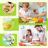 Suhctuptx Kids Knife Set For Real Cooking, Kids Kitchen Knives with Cutting Board Crinkle Cutters Food Conversion Chart & Cleaning Tools, Christma...