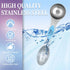 Magnetic Measuring Spoons Set of 8 with Leveler, Stainless Steel Metal Measuring Spoon, Dual Sided for Measuring Dry and Liquid Ingredients, Teasp...