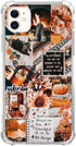 Aesthetic Fall Collage Phone Case Compatible with iPhone 12/iPhone 12 Pro, Autumn Pumpkin Collage Case for Girl Women Men, Unique Soft TPU Bumper ...