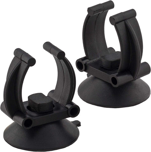 OIIKI 10 PCS Aquarium Heater Suction Cups with Clips, Air Hose Tube Holders Clamps for Fish Tank (Black)...