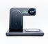 15W Fast Charge 3 in 1 Magnetic Wireless Travel Foldable Charging Station with Light for iPhone 15 Multiple Devices...