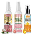Heat Protectant Spray for Hair Coconut Heat Protectant Product- Keratin Protein Hair Serum Anti Frizz Control Repair Hair- Rose Water Spray for Ha...