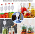 Zazolyne 5ct. S - Shape Airlock with # 6 Stopper 5pcs & Grommets 10pcs,Bubble Fermentation Airlock for Brewing Wine Making Sauerkraut Kimchi (Impr...