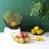 Wire Fruit Basket Fruit Bowl Kitchen Fruit Basket Stand Fruit Bowls for the Counters Metal Fruit Bowl (Black, Round)...