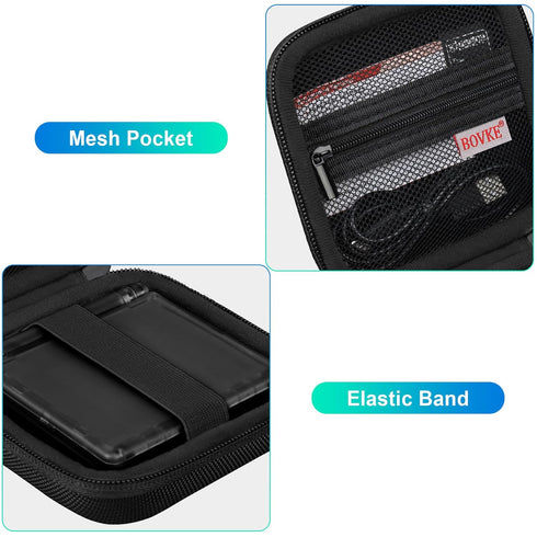 BOVKE Carrying Case Compatible with Anbernic RG35XXSP Handheld Game Console, RG35XXSP Clamshell Retro Games Consoles Flip Hand-held System Holder ...