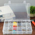 2 Packs 30 Large Grids Sewing Thread Organizer Storage Box,with Adjustable Dividers,Clear Plastic Container Holder for Embroidery,Washi Tape...
