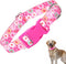 Pink Dog Collar with Flowers for Girl Dogs, Adjustable Cute Female Dog Collars, Soft Nylon Collar for Small Medium Large XL Dogs (Floral M)...