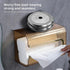 Acrylic Paper Towel Holder, Wall Mounted Paper Towel Dispenser, Adhesive Tissue Box Guest Napkin Countertop Paper Towel Holder for Bathroom(White)...