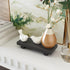 Wood Pedestal Soap Stand for Kitchen Counter Island, 8.65" x 3.45" Small Bathroom Tray for Sink Vanity Countertop, Modern Farmhouse Decor Wooden R...