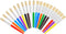 20 Pcs Paint Brushes for Kids, Round and Flat Kids Paint Brushes, Easy Hold and Clean Toddler Paint Brushes, Bristle Craft Paint Brushes for Acryl...