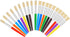 20 Pcs Paint Brushes for Kids, Round and Flat Kids Paint Brushes, Easy Hold and Clean Toddler Paint Brushes, Bristle Craft Paint Brushes for Acryl...