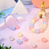60Pcs 16mm Glow in The Dark Round Acrylic Beads 6 Colors Clear Focal Beads with Glitter Powder for Beadable Pens Keycain Crafts DIY Friendship Bra...