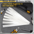 Amylove 24 Pcs 304 Stainless Steel Strips Shim Stock Metal Shims 1" Width x 6" Length Assortment 8 Thickness Sizes Thin Metal Sheet for Kitchen Tr...