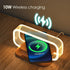 Small Nightstand Lamp with Wireless Charger,Cute Bedside Lamp for Bedroom,Small Table Lamp with Phone Charger,Mini Night Light for Boys Girls,Tiny...