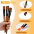 6 Pcs Flat Paint Brushes 1 Inch Watercolor Acrylic Paint Brush Synthetic Nylon Craft Artist Brushes for Painting Oil Fine Crafts Face Body Art Pai...