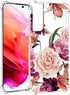 Case for Galaxy S21 FE 5G, Samsung S21 FE 5G Case for Girls Women, Clear Floral Soft Flexible TPU Slim Phone Protective Case Cover for Samsung Gal...