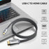 USB C to HDMI Cable, 4K@60Hz USB Type C to HDMI Cable, Thunderbolt 3 Compatible with iPhone, MacBook Pro, iPad Air 4, iPad Pro 2020, MacBook Air, ...