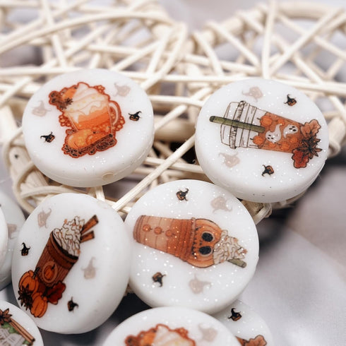 18Pcs Animal Silicone Beads Cartoon Dog Butterfly Halloween Cup Beads Silicone Focal Beads for Jewelry Making DIY Necklaces Bracelet Keychain Lany...