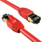 Cables Direct Online Cat8 Red 15FT SFTP Ethernet Patch Cable 40Gbps 2000Mhz Connection 26AWG Shielded Copper RJ45 Connectors for Modems, Routers, ...