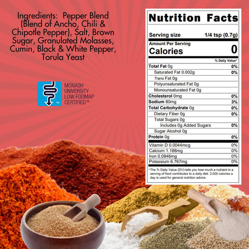 Smoke n Sanity SnS Triple S Certified Low FODMAP All Purpose Seasoning - Low FODMAP Foods - Contains No Garlic, No Onion - Gluten Free and Dairy F...