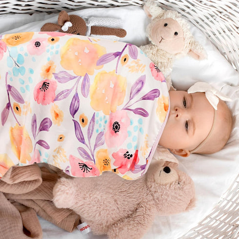 Hooyax Baby Blanket for Girls Boys, Jersey Knit Baby Swaddle Blanket, Double Layer Newborn Receiving Blanket, Soft Stretchy Nursery Blanket, 44 x ...