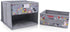 FINEX Gray Mouse Grey Foldable Storage Organizer Box for Desk - with Removable Drawer Collapsible...