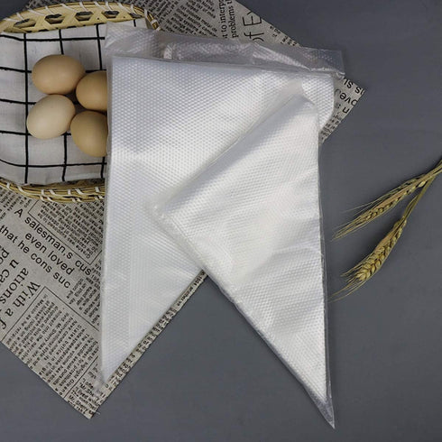 Piping Pastry Bag Pack of 100 Plastic Disposable Cream Pastry Bag Cake Icing Sugarcraft Cupcake Piping Decorating Tool For Baking Supplies (Large ...