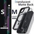BaHaHoues for iPhone 13 Case iPhone 14 Case Compatible with MagSafe iPhone 13 Phone Case with Screen Protector, Translucent Matte Slim Shockproof ...