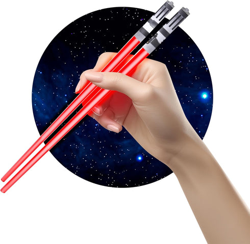 LightSaber Chopsticks Light Up Saber Led (1 Pair, Red)...