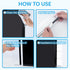 Quadow Monitor Message Board/Computer Monitors Side Panel/Notes Memo Board Message for Monitors,1Set (Left & Right) (with Phone Holder)...
