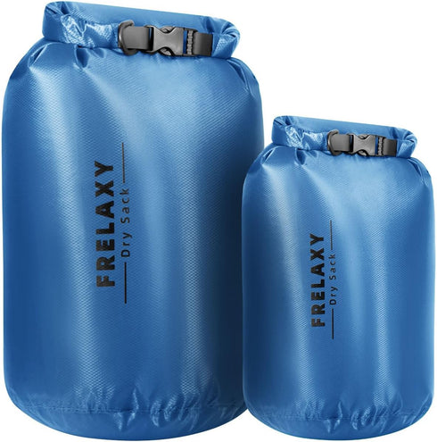 Frelaxy Waterproof Dry Bag 2 Pack/3 Pack, Lightweight Portable Dry Bags, 5L & 15L & 25L Durable Dry Sack Set Keep Gear Dry for Hiking, Camping, Bo...