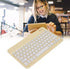 Hilitand Bluetooth Keyboard,Universal Compact Ergonomic Mobile Phone/Tablet/Laptop/PC Typewriter,for Android/iOS/Windows(Yellow)...