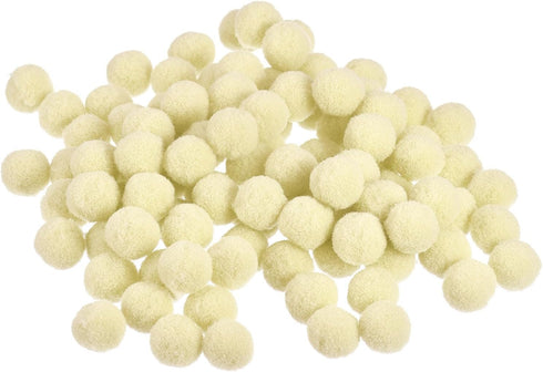 MECCANIXITY Pom Felt Balls Felting Fabric 1.5cm 15mm White for Home Crafts Project DIY Pack of 300...