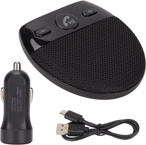 Hands Bluetooth for Cell Phone Car Kit - Bluetooth 5.0 Car Speaker with CVC8.0 Double Noise Reduction Technology, Support Siri Voice Guidance Rece...