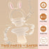 Baby Fruit Feeder Set, BPA Free Baby Food Feeder Food Grade Silicone Feeder for Baby with Freezer Tray and Pacifier Chain (White Rabbit)...