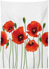 Ambesonne Floral Tablecloth, Poppies of Spring Season Pastoral Flowers Botany Bouquet Field Nature Theme Art, Rectangular Table Cover for Dining R...