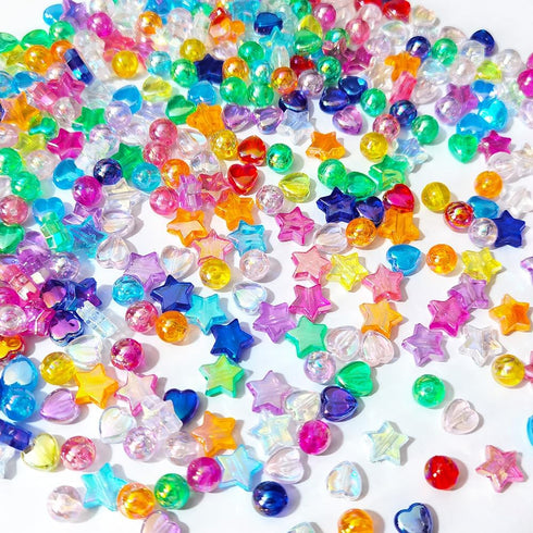 Mixed Lots Acrylic Bead DIY Beading Hairband Bracelets Necklace Craft Embelishment (Mixed Colors-3)...