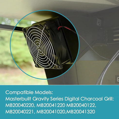 Replacement Fan Kit Compatible with Masterbuilt Gravity Series 560/800/1050 Digital Charcoal Grill + Smoker, Replace Part Accessories 9904190040 f...