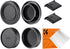 K&F Concept MD Mount Rear Lens Cap & Body Cap Cover & Hot Shoe Cover Kit for for Minolta MD Mount Camera Lense SR-2 SR-7 SR-T 101 XK XM X-1 XE-5 X...