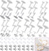 Earring Posts and Backs, Flasoo 700Pcs Stud Earring Making Kit with 300Pcs Stainless Steel Earring Posts and 400Pcs Earring Backs, Earring Supplie...